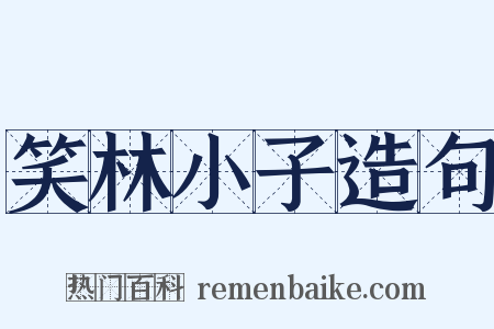 笑林小子造句是什么意思的图片